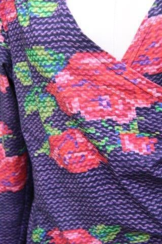 Overslagjurk paars/ rood Lien & Giel mt XL Vaste Prijs OPRUI, Paars, Maat 46/48 (XL) of groter, Ophalen of Verzenden, Zo goed als nieuw