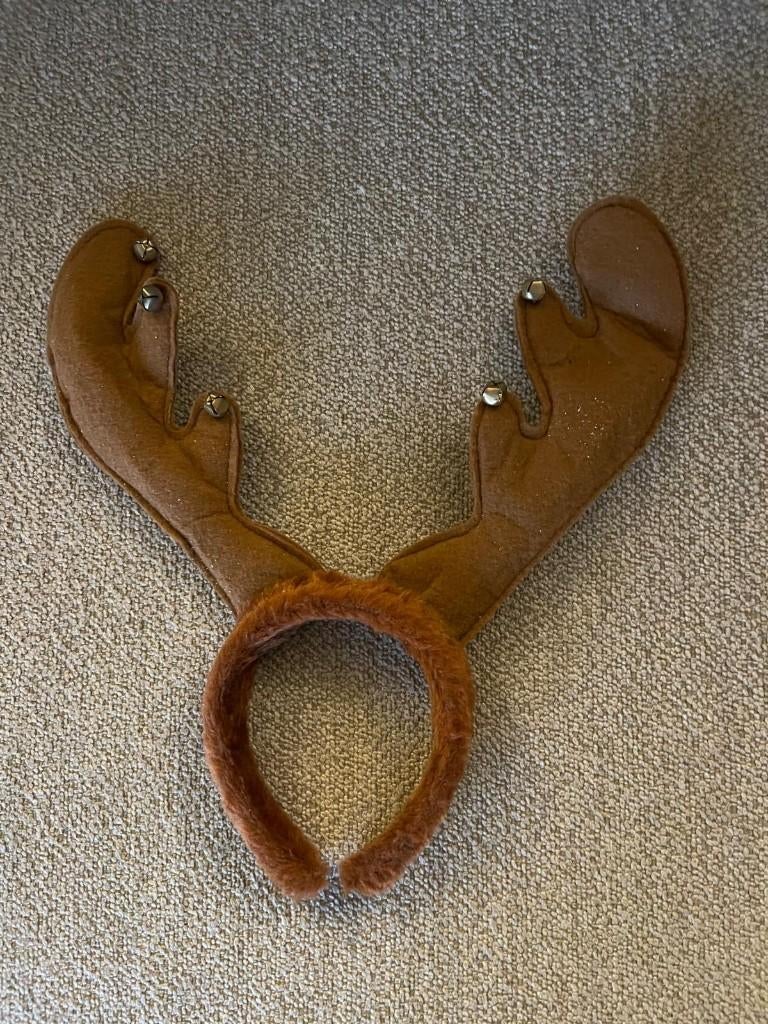 Kerst rendiergewei diadeem, Ophalen of Verzenden, Zo goed als nieuw