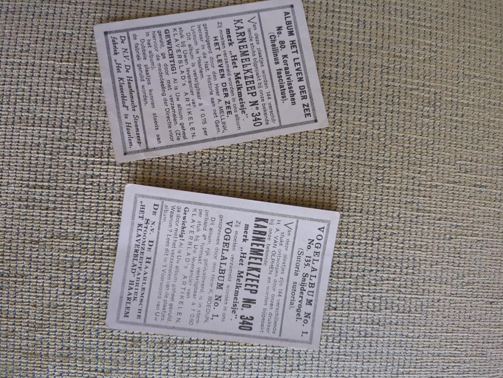 Karnemelkzeep plaatjes: Het Leven der Zee & Vogelalbum, Ophalen of Verzenden