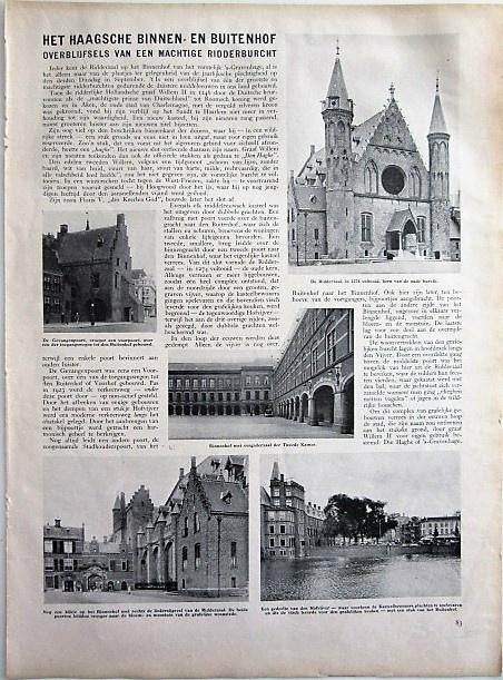 Het Haagsche Binnenhof en Buitenhof - artikel 1935 Den Haag, Ophalen of Verzenden, 1920 tot 1940, Krant