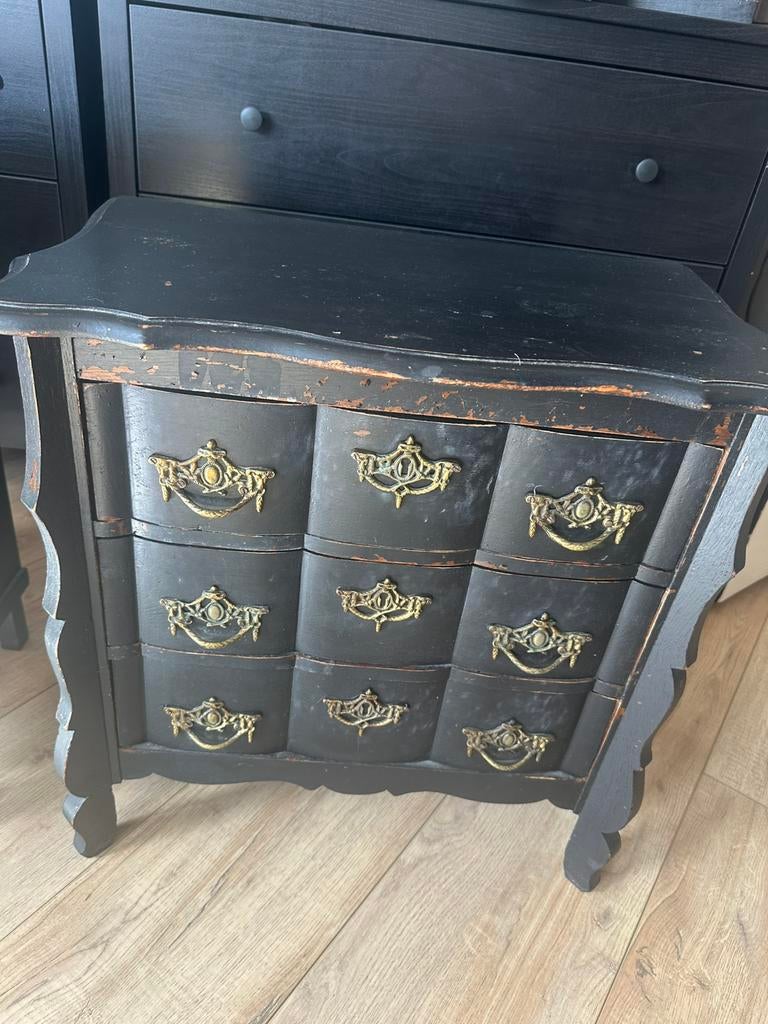 Nog een ladekast zwart , dan met 3 lades, Huis en Inrichting, Kasten | Ladekasten, Ophalen, 50 tot 100 cm, Zo goed als nieuw, 3 of 4 laden