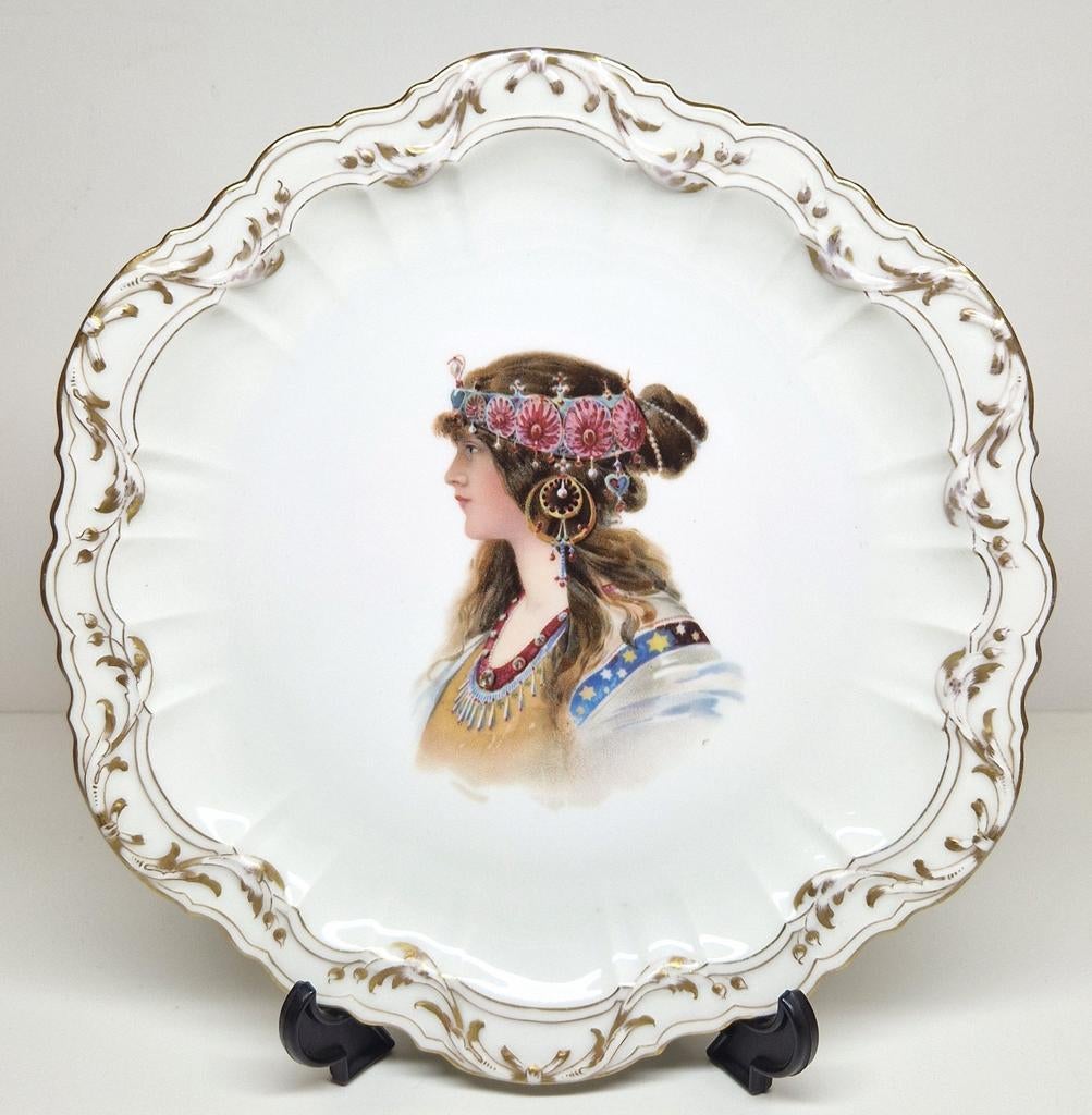 Sierbord Delinieres & Cie Limoges, Frankrijk 1895-1900., Ophalen of Verzenden