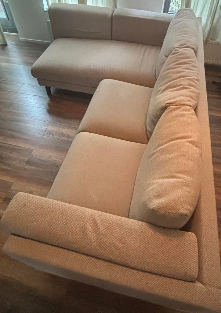 Den Haag Ypenburg – Hoekbank beige – goede staat – snel weg, Ophalen, Gebruikt