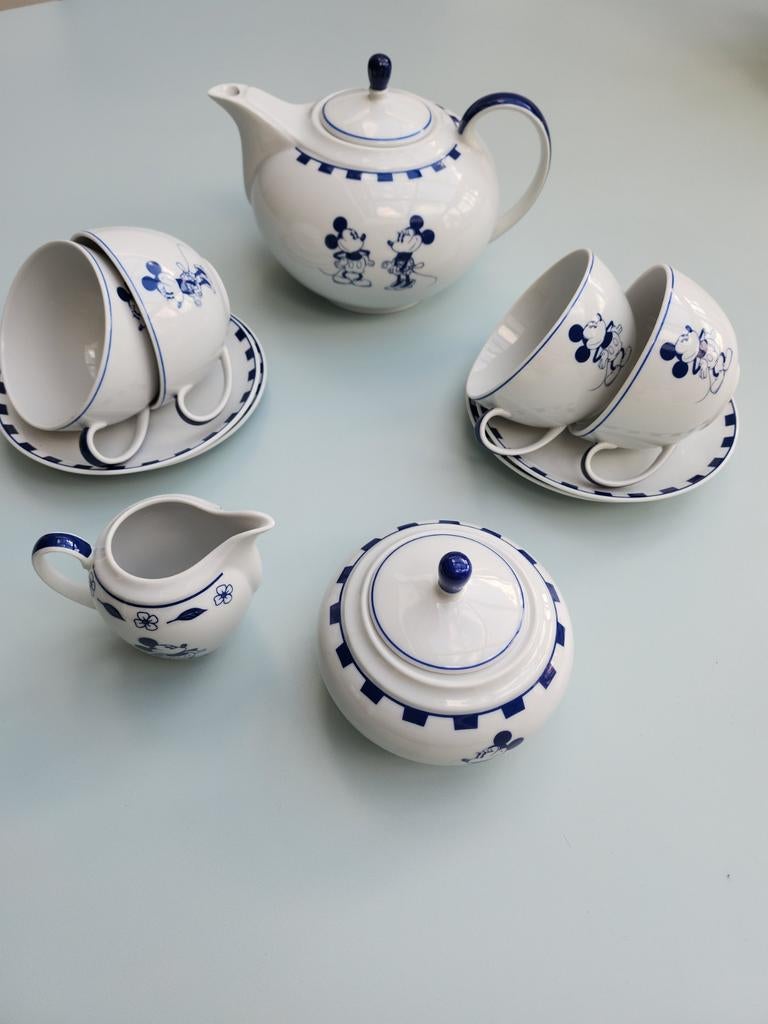 Guy Degrenne Mickey Mouse theeservies - Nieuwstaat, Huis en Inrichting, Keuken | Servies, Ophalen, Zo goed als nieuw, Porselein