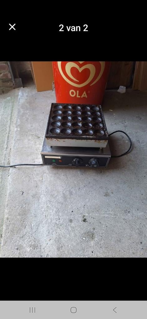 Poffertjesmachine 25 dops - werkt top, moet gepoetst, Ophalen