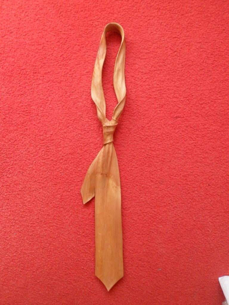 Loris Marazzi Venetië Italie".Houten stropdas.Unieke kunst!!, Ophalen of Verzenden