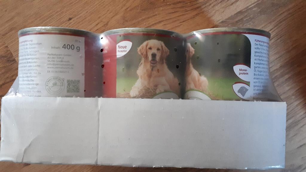 Pernaturam vleesblikken puur-schaap, Dieren en Toebehoren, Dierenvoeding, Ophalen of Verzenden, Vee