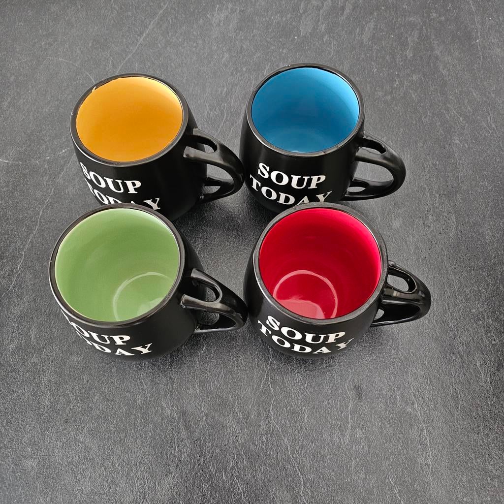 4 Soepkommen, Ophalen, Aardewerk, Overige stijlen, Kom(men)