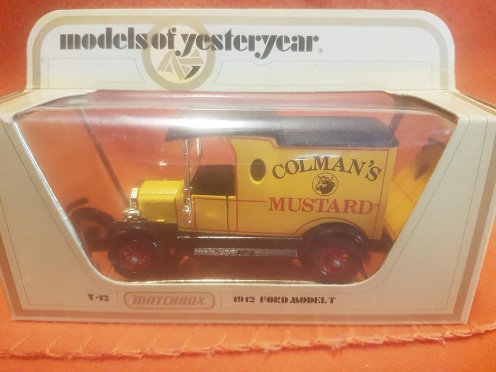 Ford model T Coleman mustard 1912, Ophalen of Verzenden, Zo goed als nieuw, Auto, Matchbox