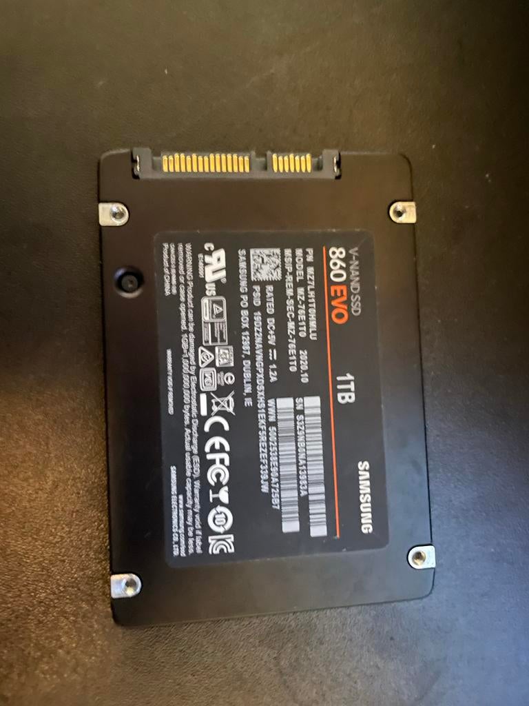 Samsung SSD 1TB V-NAND 860 EVO - Snelle opslag, Intern, Server, Ophalen of Verzenden, Zo goed als nieuw