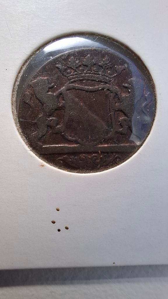 Duit Utrecht 1790, netjes, Postzegels en Munten, Ophalen of Verzenden, Vóór koninkrijk, Overige waardes, Losse munt