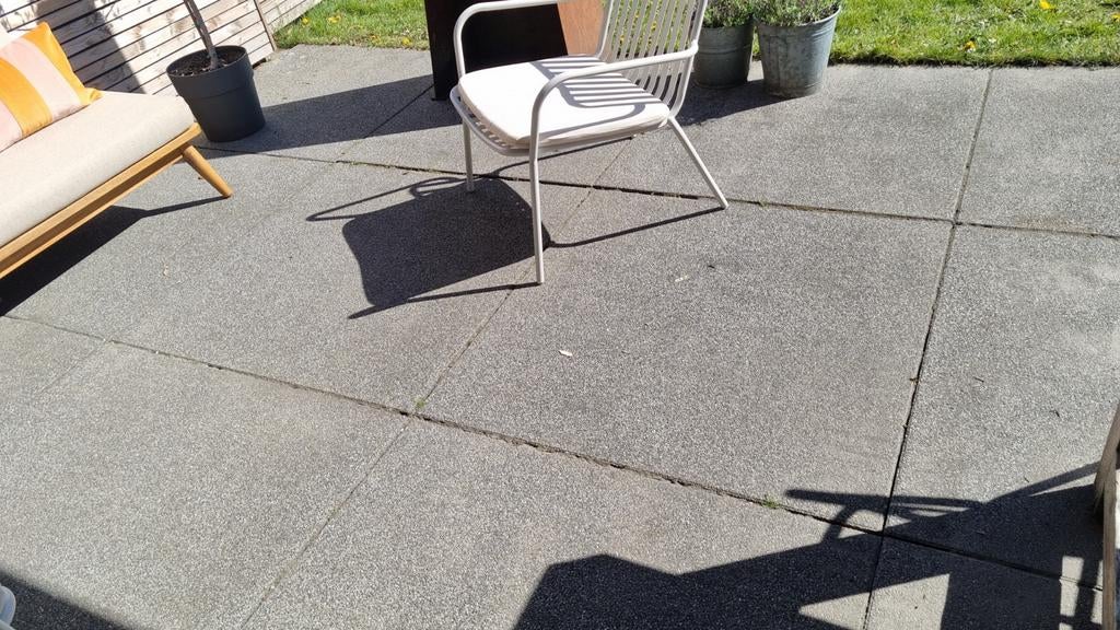 Betontegels 100x100x6 cm, Tuin en Terras, Tegels en Klinkers, Ophalen, Gebruikt, Beton, Terrastegels