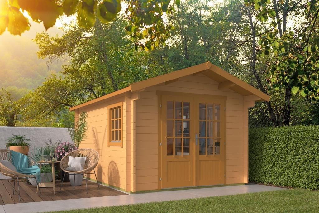 Blokhut - Tuinhuis Peggie | 40 mm | onbehandeld, Hobby en Vrije tijd, Overige Hobby en Vrije tijd, Nieuw, Verzenden