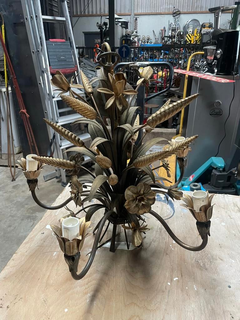 vintage hanglamp Hans Kögl Hollywood Regency kroonluchter, Huis en Inrichting, Ophalen, Gebruikt