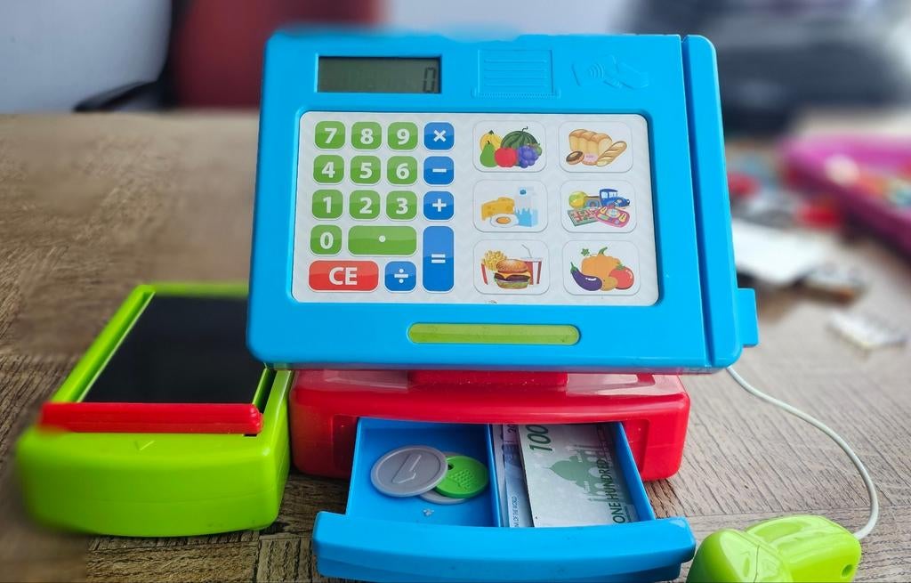 Speelgoed kassa met scanner, Ophalen of Verzenden, Gebruikt, Jongen of Meisje