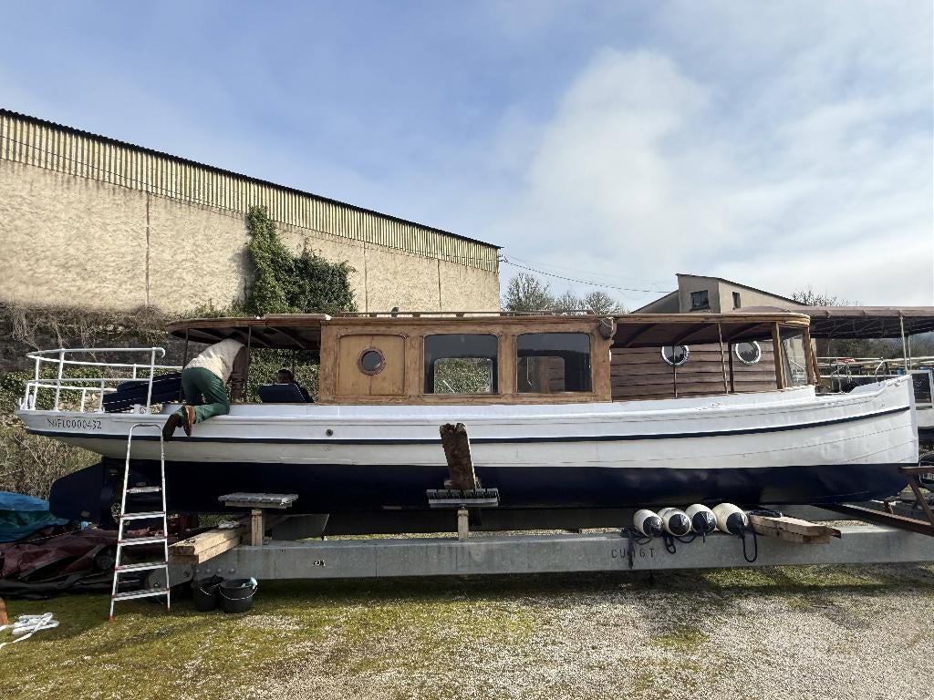 Salonboot te koop rederij rondvaart, Ophalen, Gebruikt, Staal, Binnenboordmotor