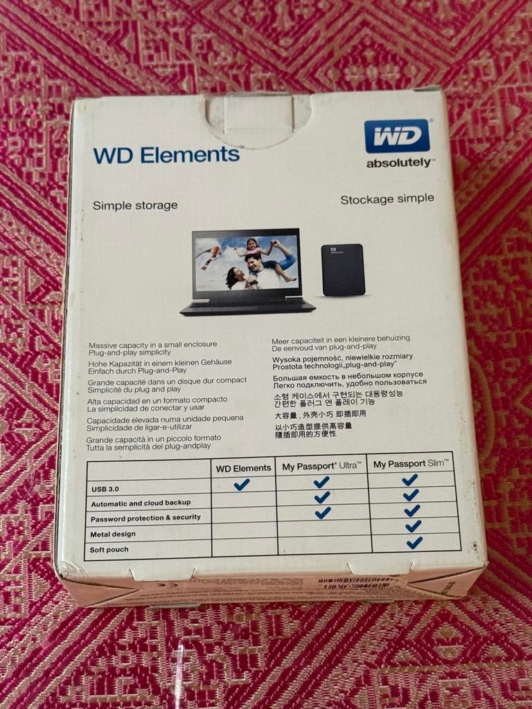 WD Elements 2TB Externe Harde Schijf, Computers en Software, Harde schijven, Server, HDD, Nieuw, Ophalen of Verzenden
