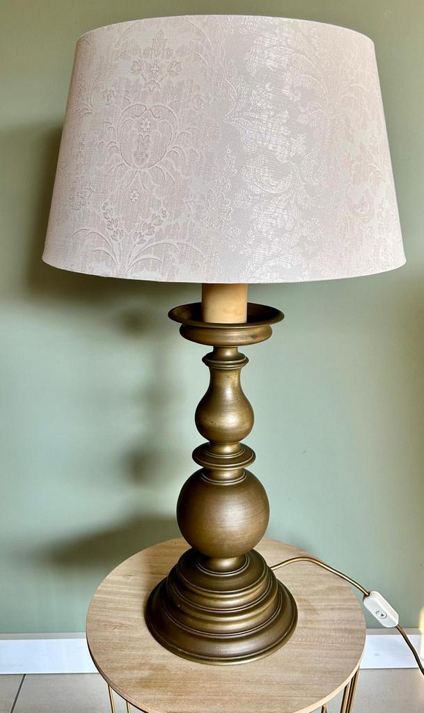 Bronzen tafellamp van Leo Koek, Ophalen, Zo goed als nieuw, Overige materialen, 75 cm of meer