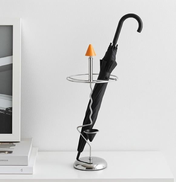 Vintage Memphis Paraplubak, Chroom – Mid Century Modern, Ophalen of Verzenden, Zo goed als nieuw, Nvt, Nvt