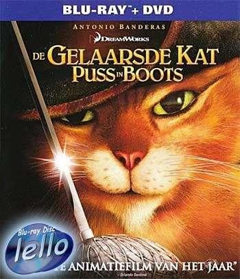 Blu-ray: De Gelaarsde Kat (2011 Puss in Boots) 2-disc KiS NL, Cd's en Dvd's, Blu-ray, Ophalen of Verzenden, Nieuw in verpakking