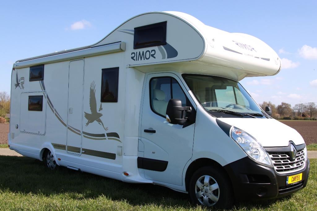 Rimor Katamarano 50 !stapelbedden 4! Dak Airco Zonnepaneel, Caravans en Kamperen, Campers, Overige merken, Alkoof, 7 tot 8 meter