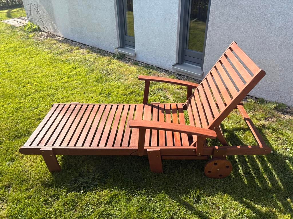 Hardhouten ligbed, Ophalen, Nieuw, Hout, Verstelbaar