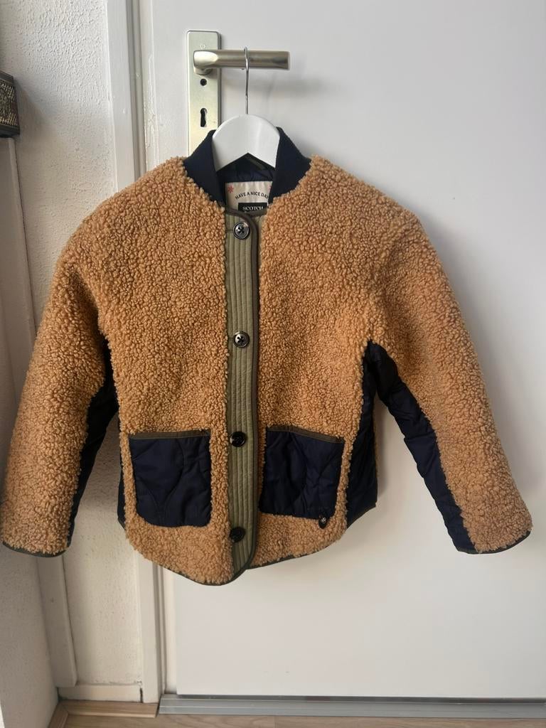 Scotch & Soda Teddy Bomberjas / Tussenjas - Maat 10 (140), Ophalen of Verzenden, Zo goed als nieuw, Jongen, Jas