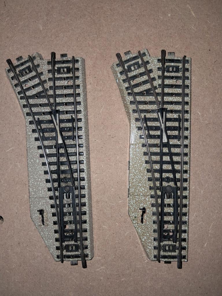 2 handbediende Märklin wissels 5202/5221, Hobby en Vrije tijd, Modeltreinen | H0, Gebruikt, Rails, Wisselstroom, Märklin, Ophalen of Verzenden