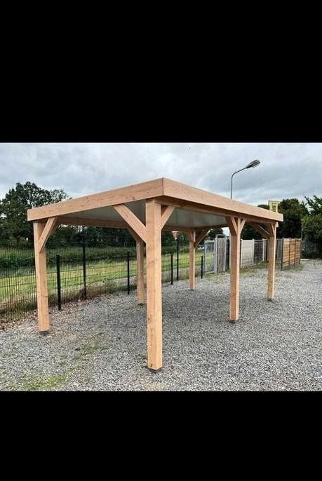 Overkapping 500x400 MOET A.S ZATERDAG WEG!, Ophalen, Nieuw, Minder dan 5 meter