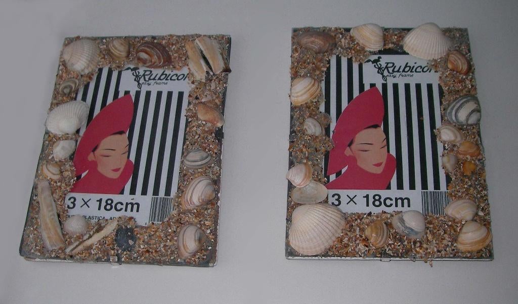 Twee NIEUWE FOTOLIJSTEN / schilderijlijsten. Thema strand, Huis en Inrichting, Woonaccessoires | Lijsten, Overige materialen, Minder dan 50 cm