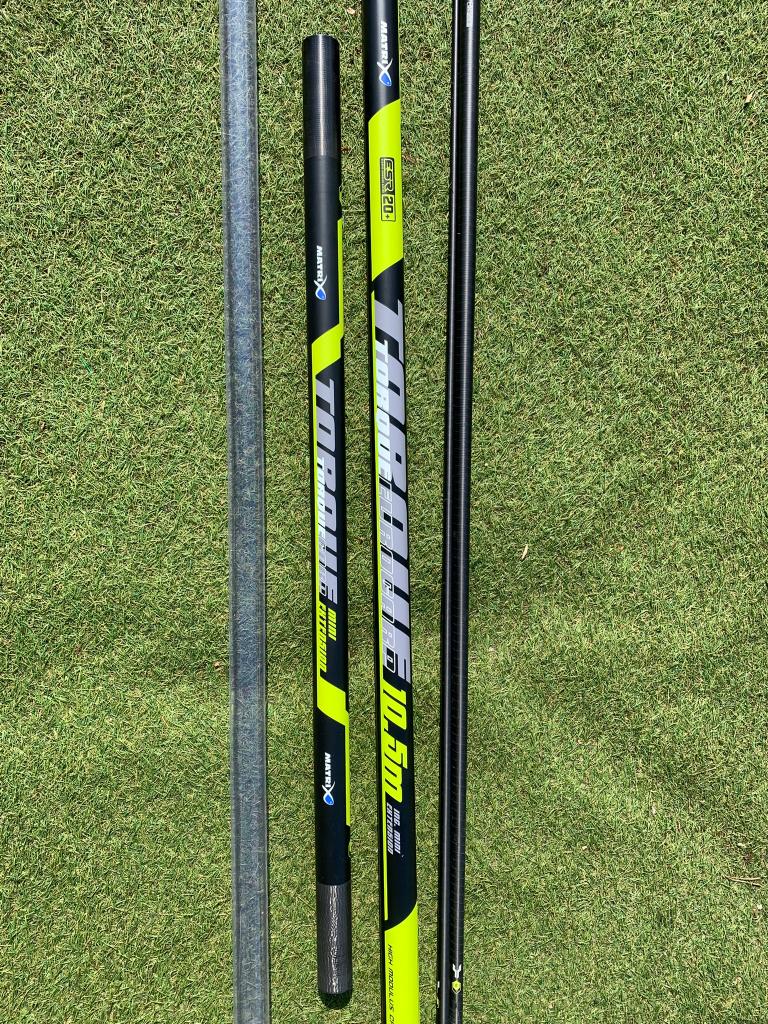 vaste hengel matrix torque 10.5m carp + extension, Watersport en Boten, Hengelsport | Witvissen, Ophalen of Verzenden, Gebruikt
