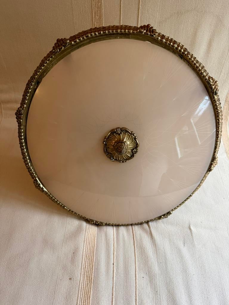 Lamp, Huis en Inrichting, Lampen | Plafondlampen, Ophalen, Gebruikt, Glas