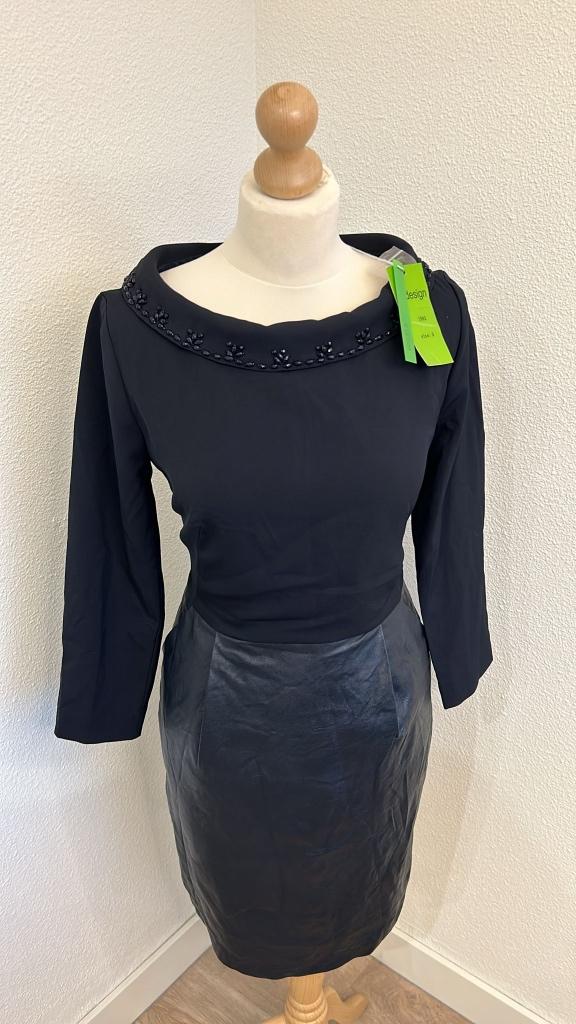 K-design maat M NIEUW classy jurk 914, Maat 38/40 (M), K-design, Zwart, Nieuw