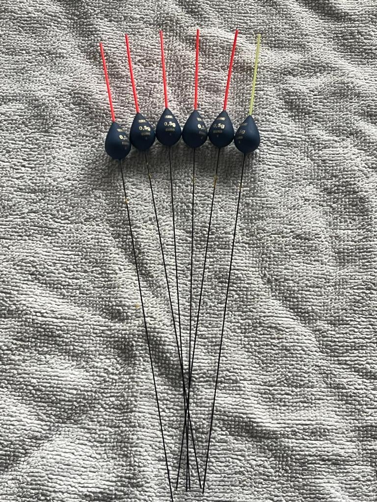 adv 315 / NIEUW set 6 dobbers FOX 0,50gr, Watersport en Boten, Hengelsport | Witvissen, Nieuw, Dobber of Lood, Ophalen of Verzenden