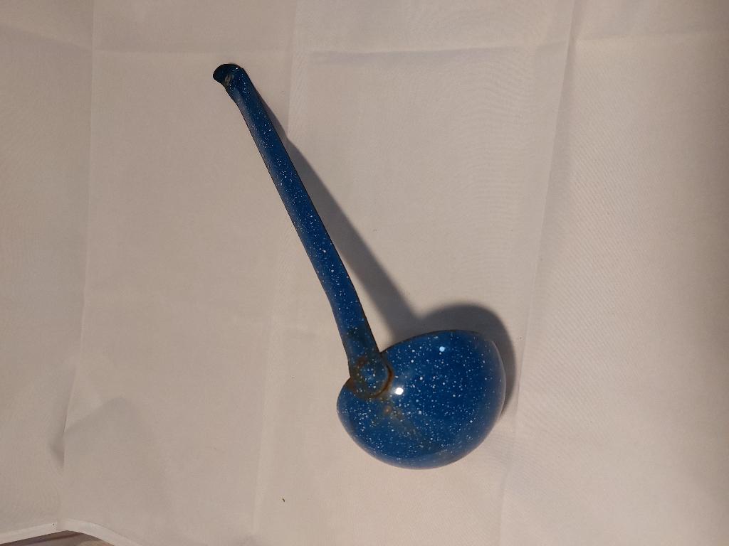Vintage soep en saus lepel emaille, Antiek en Kunst, Ophalen of Verzenden