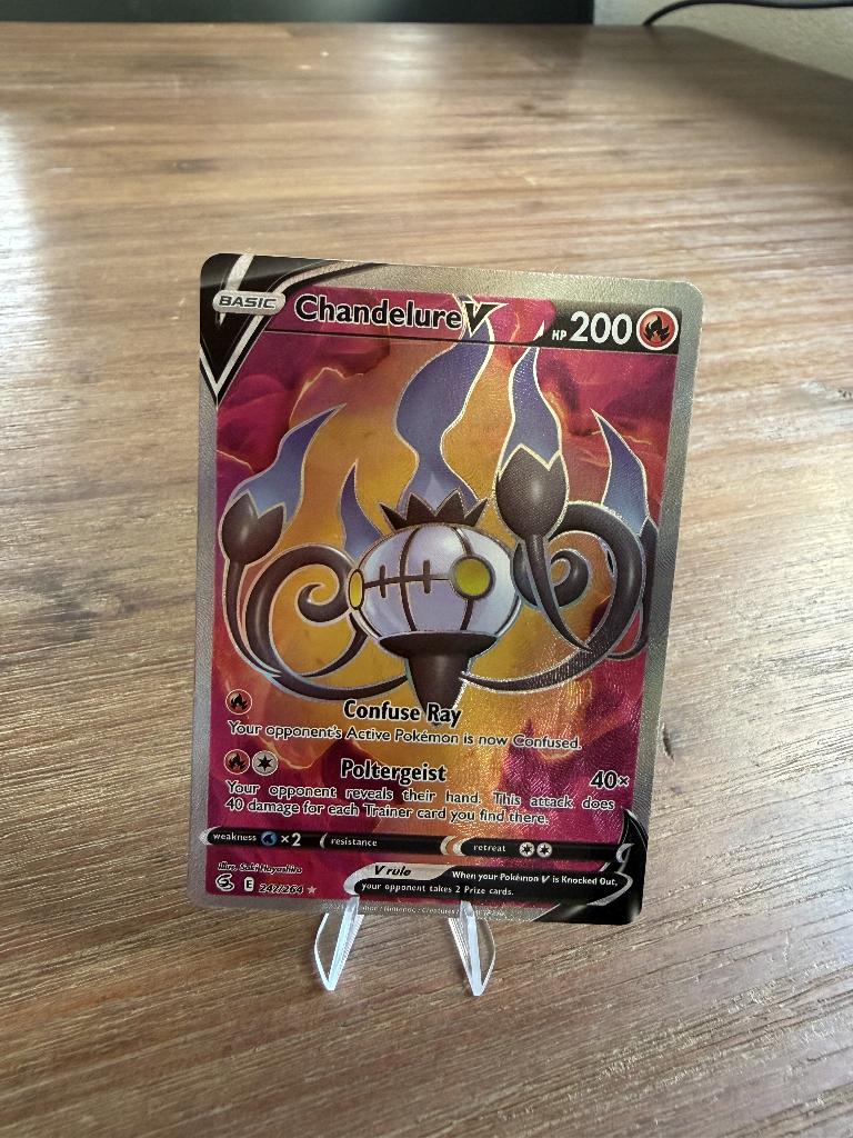 Chandelure V - Fusion Strike Pokémon kaart, Ophalen, Zo goed als nieuw