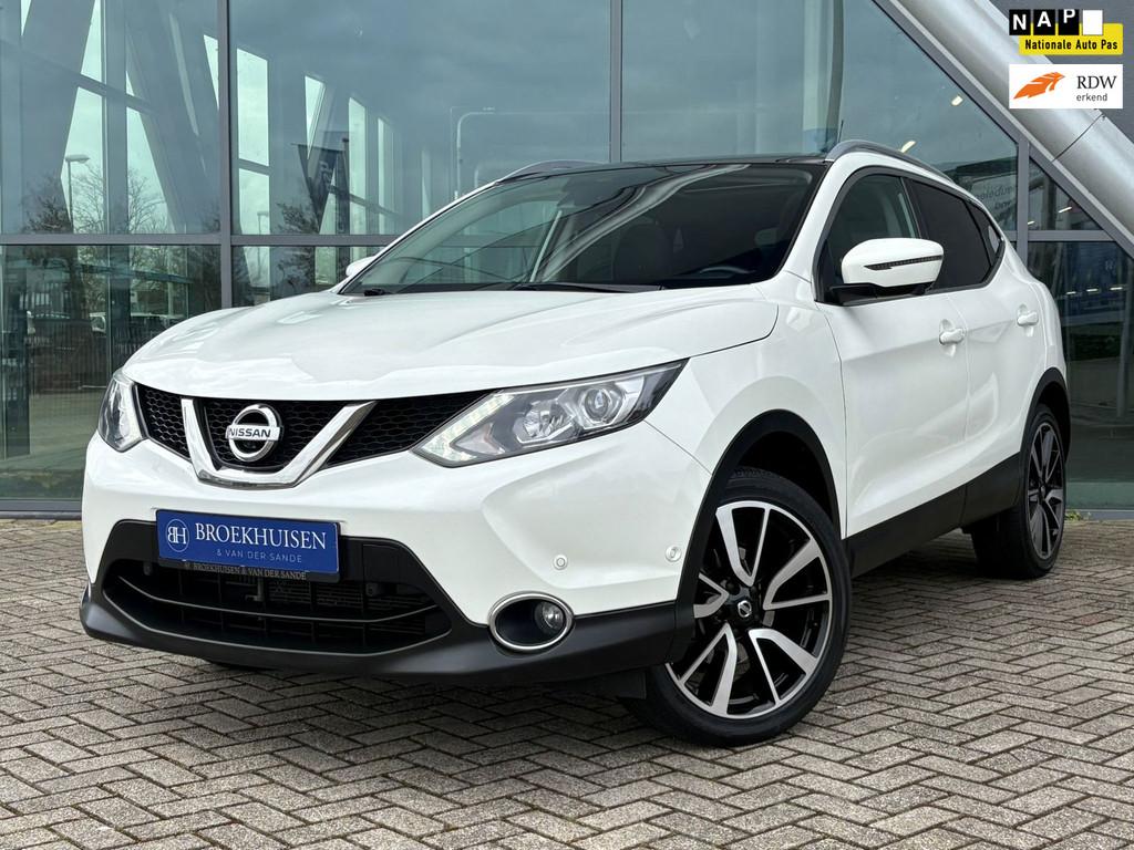 Nissan Qashqai 1.2 Tekna Panoramadak / Trekhaak / 360 Camera, Auto's, Nissan, Voorwielaandrijving, Gebruikt, 4 cilinders, 116 pk