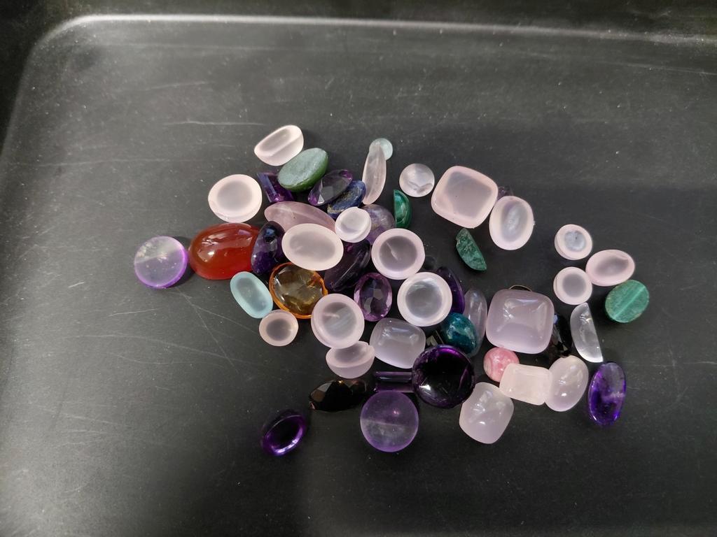 Lot met verschillende edelstenen cabochons, Ophalen of Verzenden