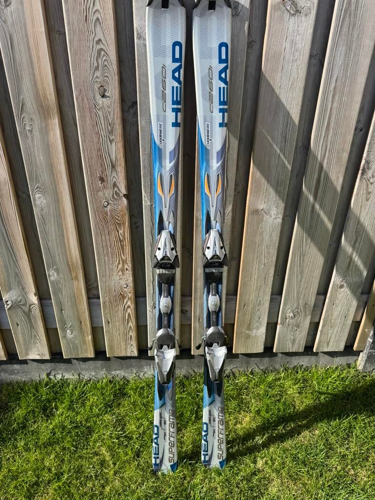 HEAD Superframe carving ski’s met binding en stokken te koop, Ophalen, 160 tot 180 cm, Zo goed als nieuw, Head