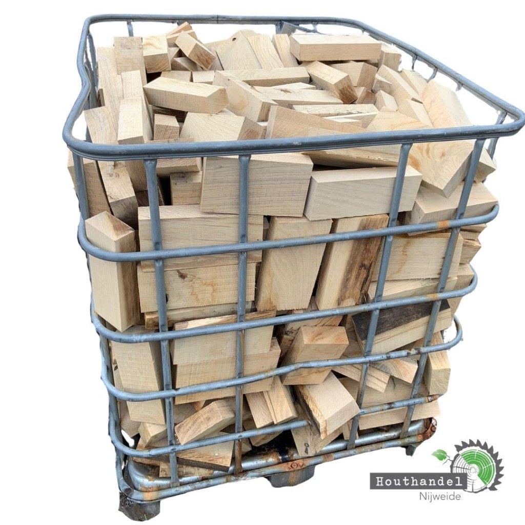 Brandhout Restproduct zagerij, Minder dan 3 m³, Verzenden, Eikenhout, Blokken