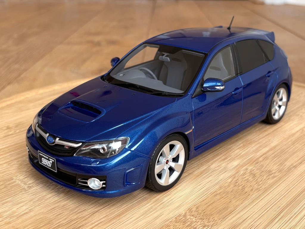 Subaru Impreza WRX STI 2008-2010 blauw 1:18 OttO OT250 nieuw, Hobby en Vrije tijd, Modelauto's | 1:18, Ophalen of Verzenden, Nieuw
