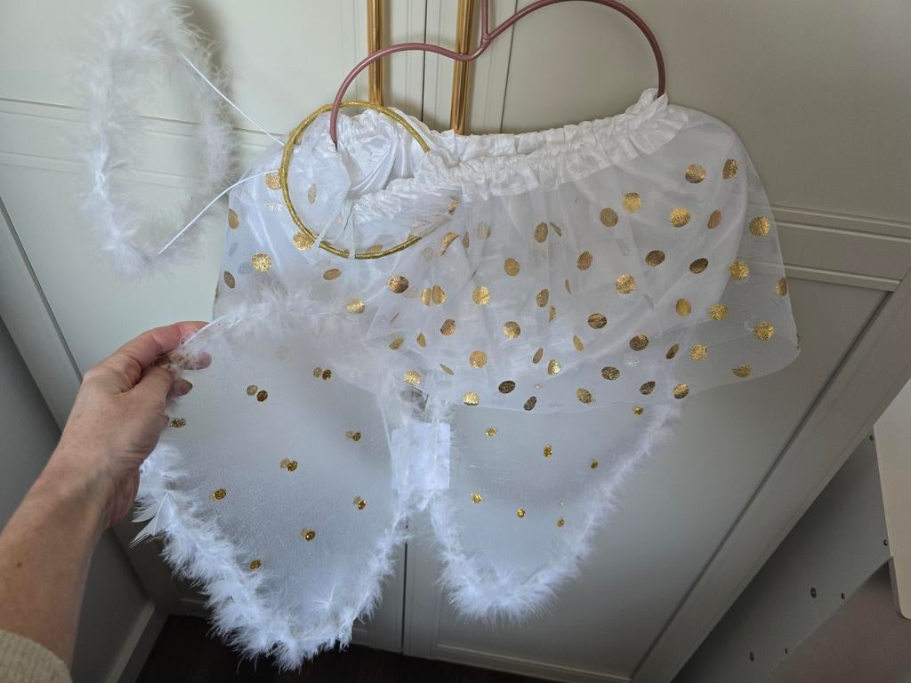 Engelenpakje met vleugels en aureool, Ophalen of Verzenden, Meisje