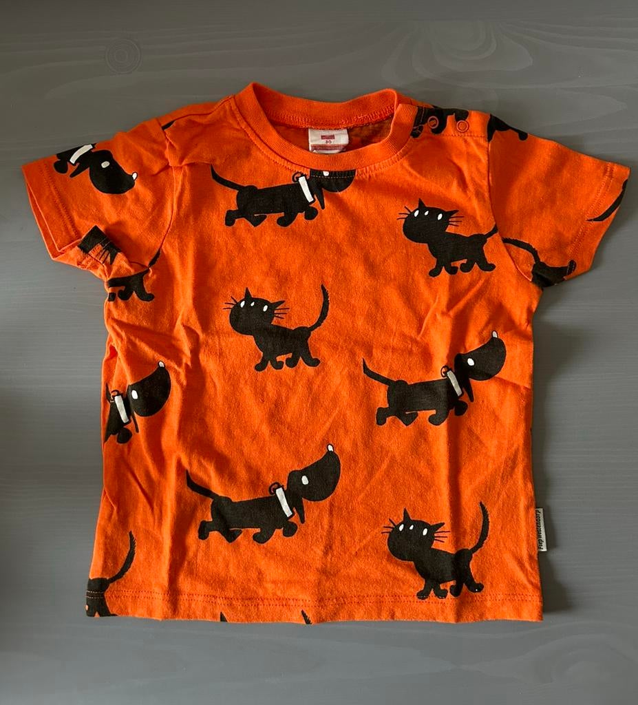 Oranje Takkie en Siepie T-shirt maat 80, Ophalen of Verzenden, Zo goed als nieuw, Jongetje of Meisje, Shirtje of Longsleeve