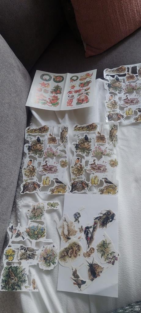 3 oude vellen  MARJOLEIN BASTIN POESIEPLAATJES +STICKER VEL, Ophalen of Verzenden