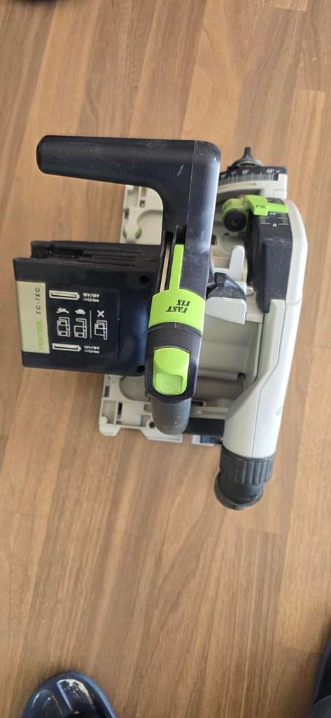 Festool TSC 55 KEB Accu invalzaag, Invalzaag, Ophalen of Verzenden, Zo goed als nieuw, 30 tot 70 mm