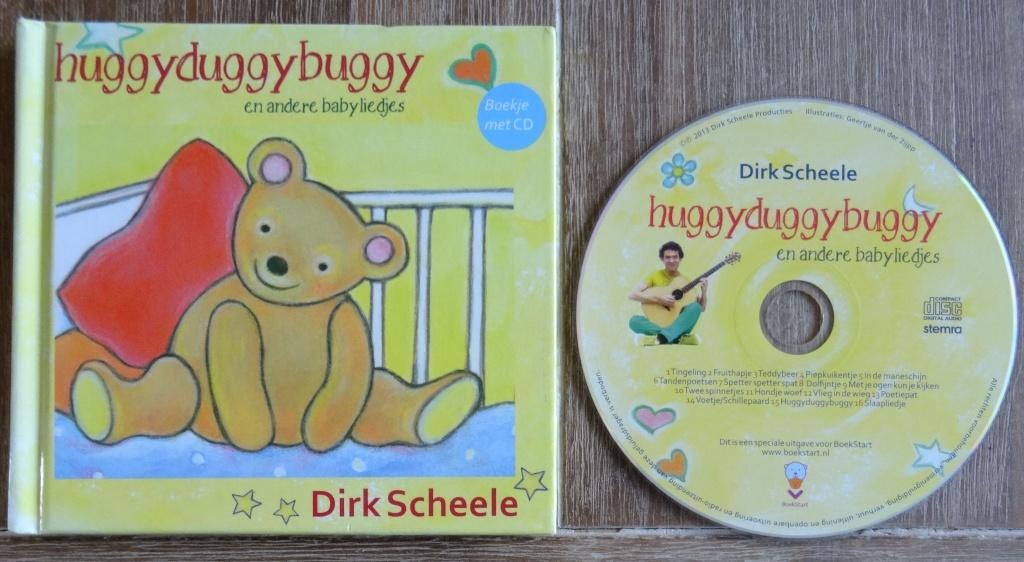 Huggyduggybuggy - Dirk Scheele - cd met boekje, Ophalen of Verzenden, Zo goed als nieuw, Dirk Scheele