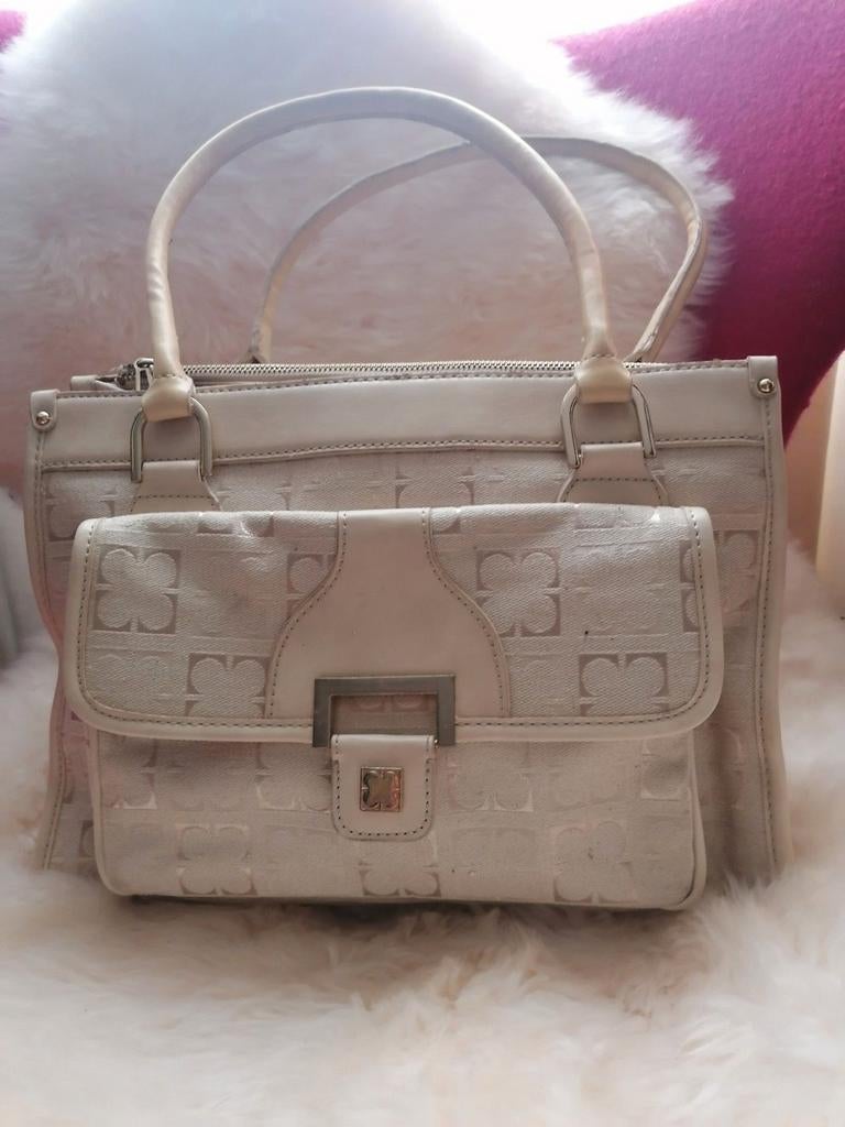 Handtas Liz Claiborne New York leer/stof nieuw, Sieraden, Tassen en Uiterlijk, Tassen | Damestassen, Ophalen of Verzenden, Nieuw