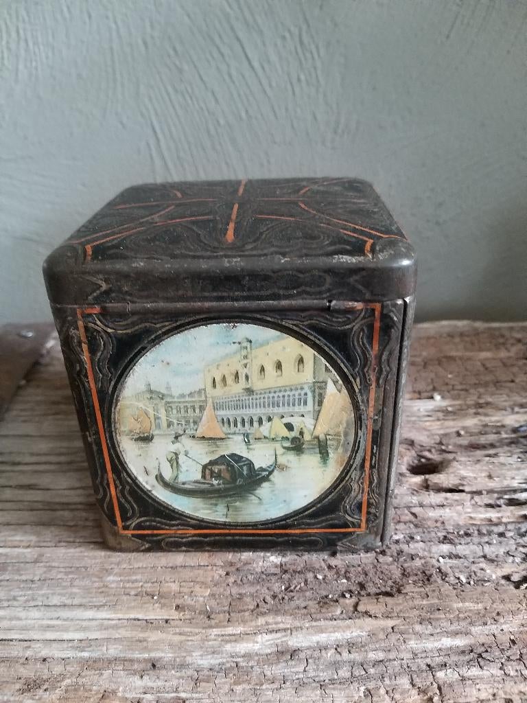 van houten cacao blik venetie, Verzamelen, Blikken, Ophalen of Verzenden, Gebruikt, Overige