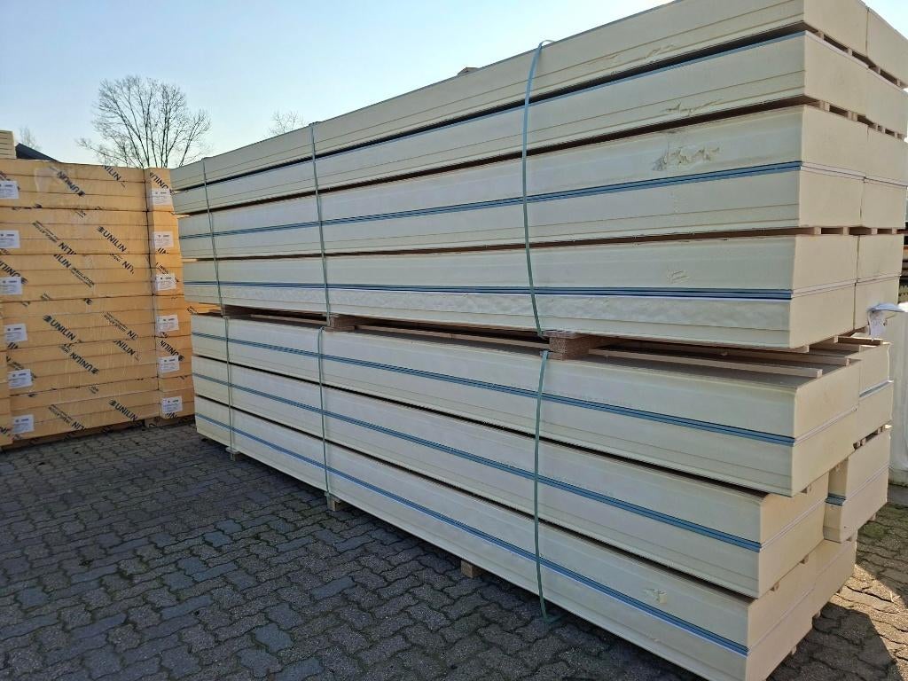 PIR dakplaten B keus 480 x 60cm RD 7,0 gips / 3mm / tengels, Dakisolatie, 4 tot 8 cm, Nieuw, Ophalen of Verzenden