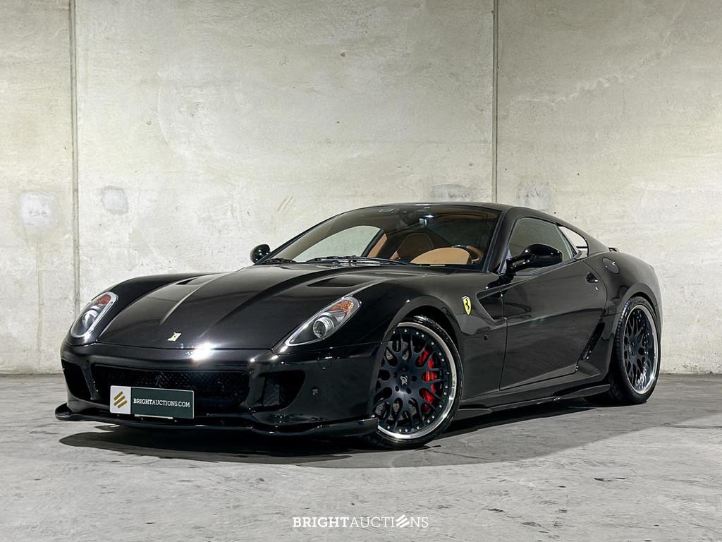 Ferrari 599 GTB Fiorano F1 6.0 V12 (bj 2008, automaat), Auto's, Automaat, Gebruikt, 12 cilinders, Zwart